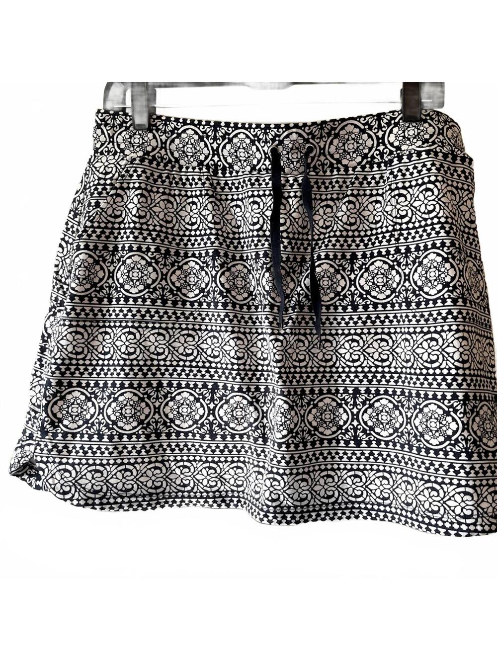 Croft & Barrow Navy Pattern Skort Golf Casual Comfort